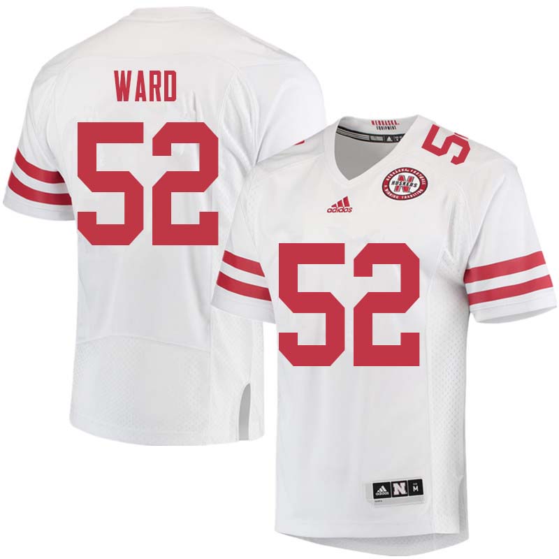 Men #52 Andrew Ward Nebraska Cornhuskers College Football Jerseys Sale-White